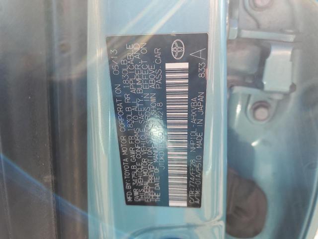 JTDKDTB36D1044218 - 2013 TOYOTA PRIUS C BLUE photo 12