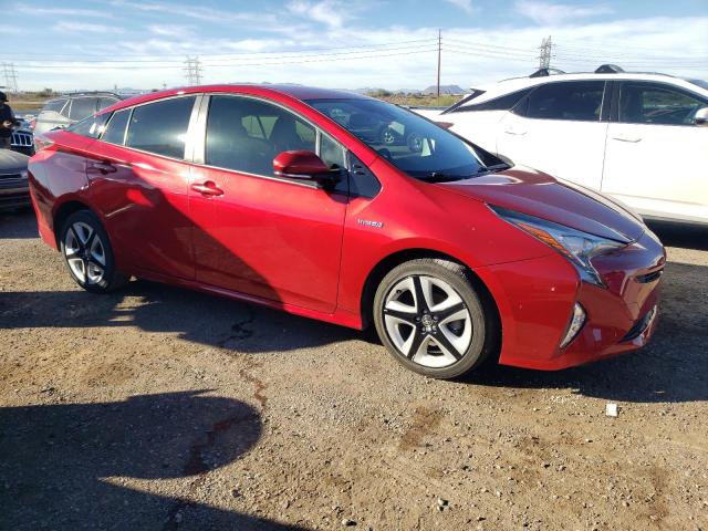 JTDKARFU9G3500235 - 2016 TOYOTA PRIUS RED photo 4