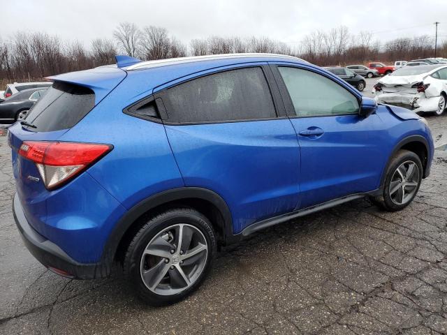 3CZRU6H55MM745788 - 2021 HONDA HR-V EX BLUE photo 3