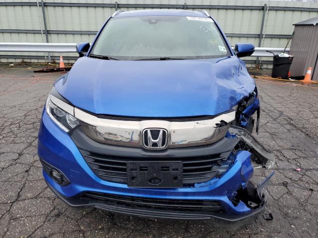 3CZRU6H55MM745788 - 2021 HONDA HR-V EX BLUE photo 5