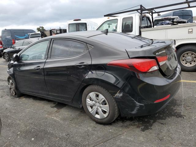 KMHDH4AE5GU530023 - 2016 HYUNDAI ELANTRA SE BLACK photo 2