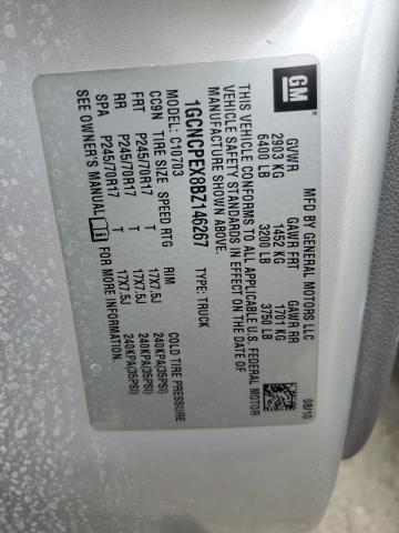 1GCNCPEX8BZ146267 - 2011 CHEVROLET SILVERADO C1500 SILVER photo 12