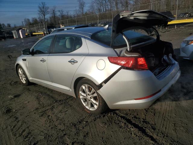 5XXGN4A7XDG189876 - 2013 KIA OPTIMA EX SILVER photo 2