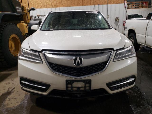 5FRYD4H49FB021590 - 2015 ACURA MDX TECHNOLOGY WHITE photo 5