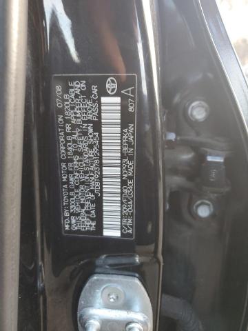 JTDBT923781295454 - 2008 TOYOTA YARIS BLACK photo 12