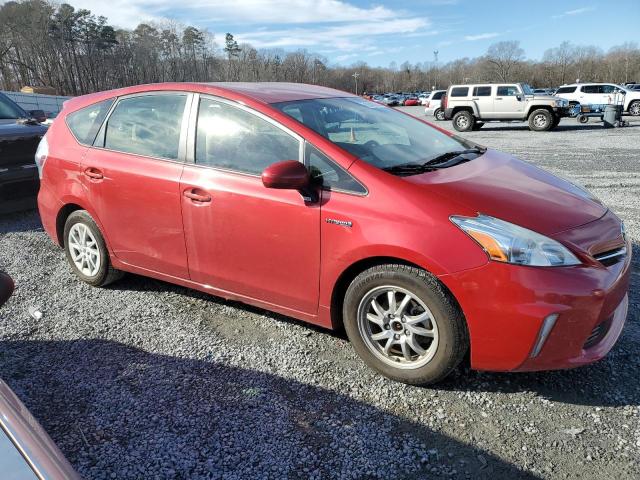 JTDZN3EU6D3277343 - 2013 TOYOTA PRIUS V RED photo 4