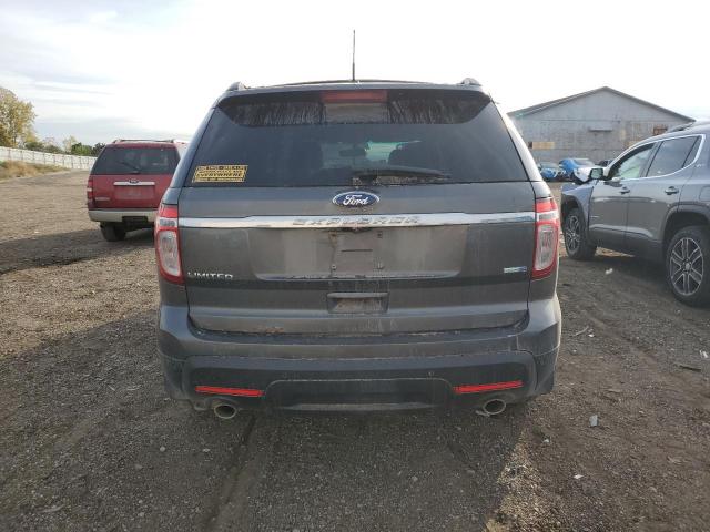 1FM5K8F82FGB33141 - 2015 FORD EXPLORER LIMITED GRAY photo 6