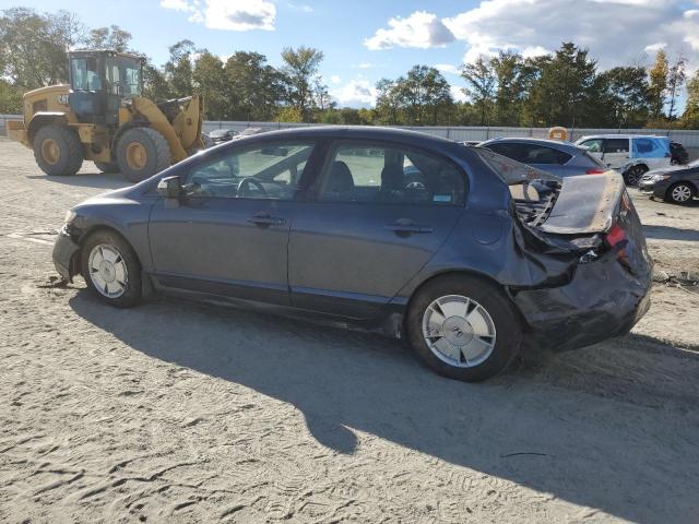 JHMFA36247S000064 - 2007 HONDA CIVIC HYBRID BLUE photo 2
