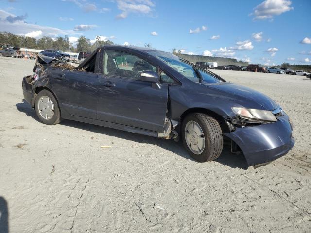 JHMFA36247S000064 - 2007 HONDA CIVIC HYBRID BLUE photo 4