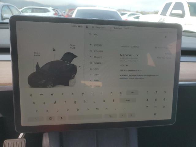 7SAYGAEE1NF403523 - 2022 TESLA MODEL Y Білий фото 9