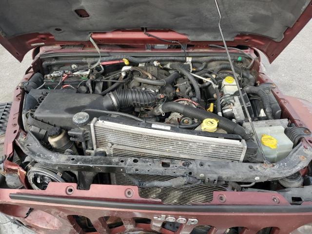 1J4GB59158L513329 - 2008 JEEP WRANGLER UNLIMITED SAHARA BURGUNDY photo 11