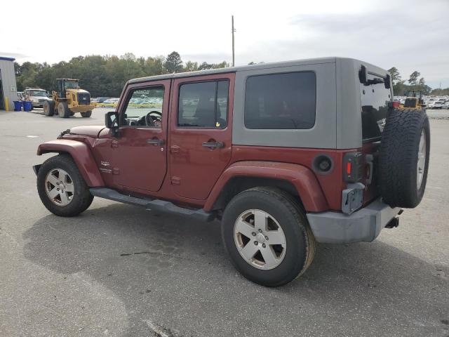 1J4GB59158L513329 - 2008 JEEP WRANGLER UNLIMITED SAHARA BURGUNDY photo 2