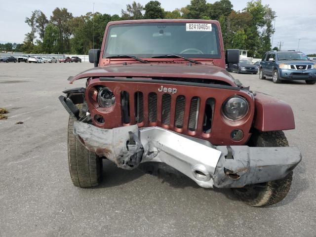 1J4GB59158L513329 - 2008 JEEP WRANGLER UNLIMITED SAHARA BURGUNDY photo 5