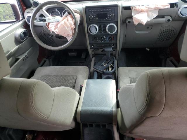 1J4GB59158L513329 - 2008 JEEP WRANGLER UNLIMITED SAHARA BURGUNDY photo 8