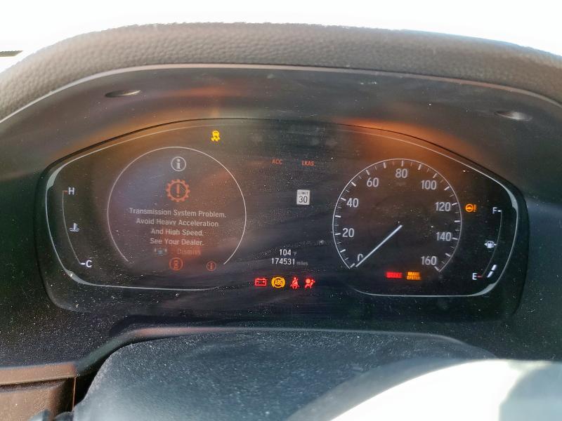 1HGCV1F55JA258003 - 2018 HONDA ACCORD EXL أسود صورة 9