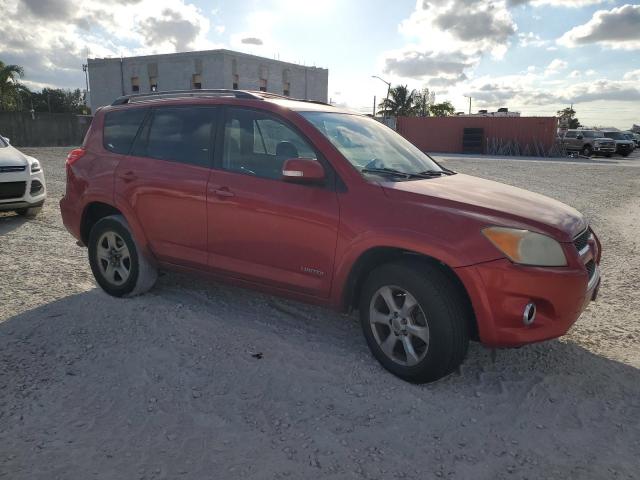 2T3YK4DV3AW007225 - 2010 TOYOTA RAV4 LIMITED RED photo 4