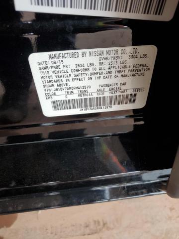 JN1BV7AR0FM412570 - 2015 INFINITI Q50 BASE BLACK photo 12