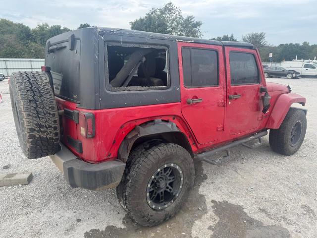 1C4BJWEG8DL674867 - 2013 JEEP WRANGLER U SAHARA 红色 照片 3