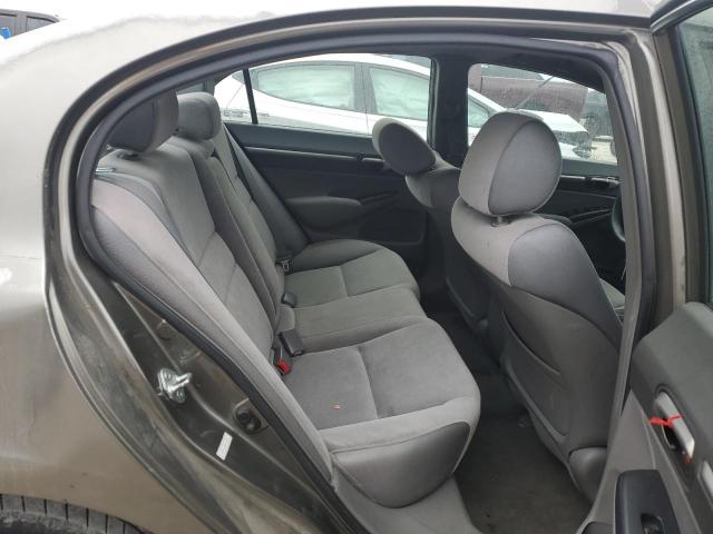 2HGFA16888H512186 - 2008 HONDA CIVIC EX GRAY photo 10