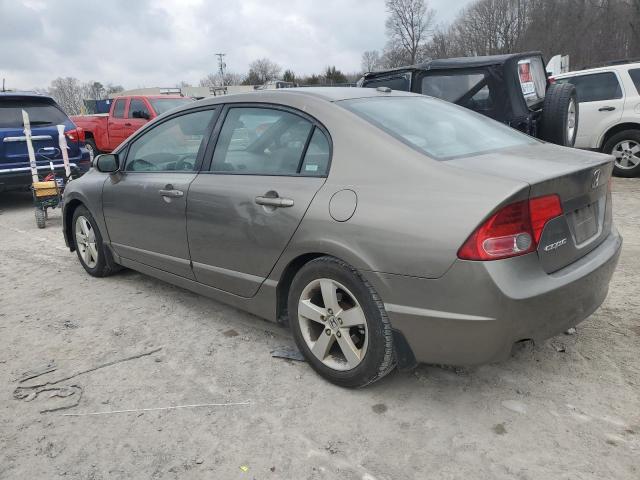 2HGFA16888H512186 - 2008 HONDA CIVIC EX GRAY photo 2