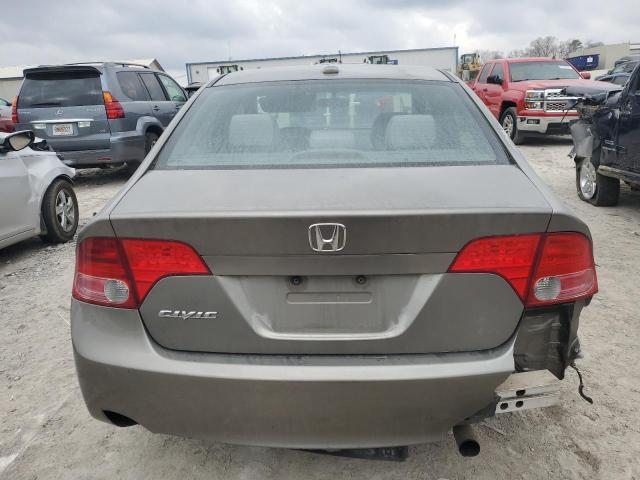 2HGFA16888H512186 - 2008 HONDA CIVIC EX GRAY photo 6