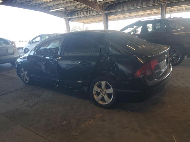 1HGFA15886L139796 - 2006 HONDA CIVIC EX BLACK photo 2