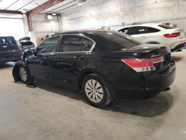 1HGCP2F3XCA213205 - 2012 HONDA ACCORD LX BLACK photo 2