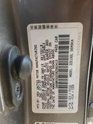 1NXBR32E08Z960413 - 2008 TOYOTA COROLLA CE 灰色 照片 12