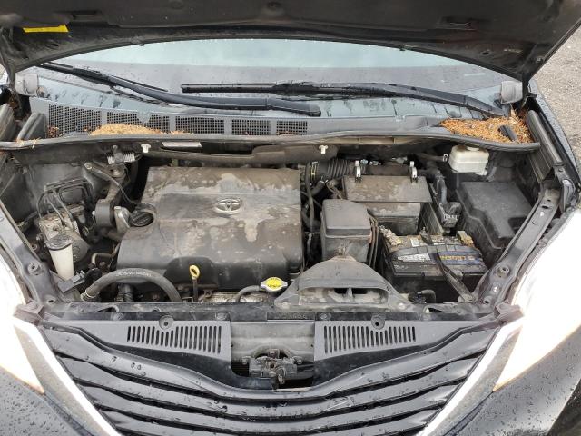 5TDKK3DC6ES455352 - 2014 TOYOTA SIENNA LE BLACK photo 12