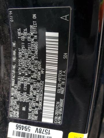 5TDKK3DC6ES455352 - 2014 TOYOTA SIENNA LE BLACK photo 13