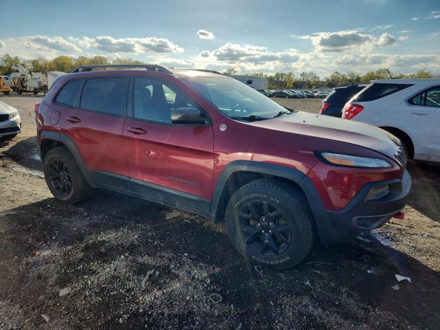 1C4PJMBS8EW239771 - 2014 JEEP CHEROKEE TRAILHAWK BURGUNDY photo 4
