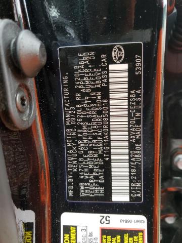 4T1G11AK0RU850018 - 2024 TOYOTA CAMRY SE NIGHT SHADE BLACK photo 12