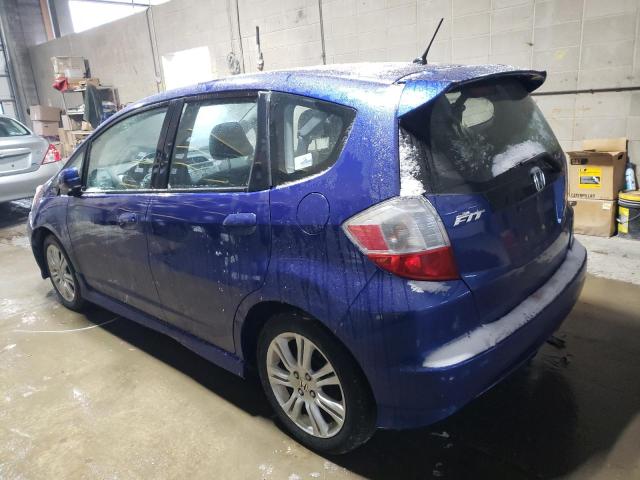 JHMGE8H48AS020264 - 2010 HONDA FIT SPORT BLUE photo 2