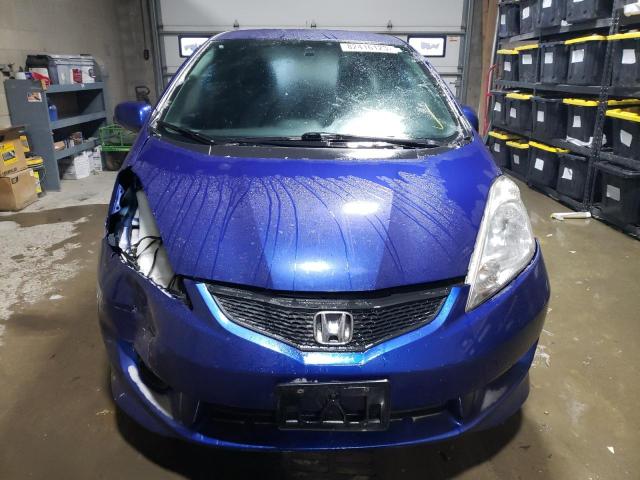 JHMGE8H48AS020264 - 2010 HONDA FIT SPORT BLUE photo 5