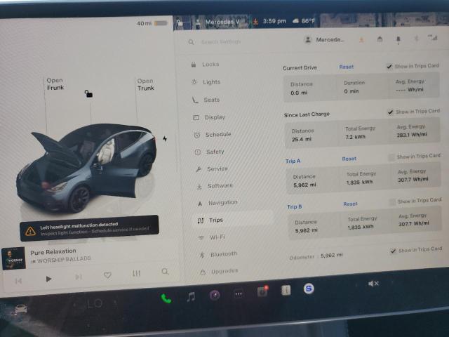 7SAYGDED1RF047167 - 2024 TESLA MODEL Y Grafit fotoğraf 9