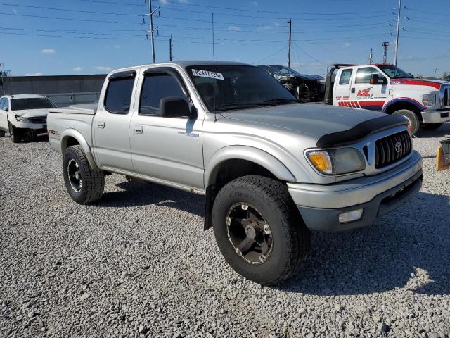5TEHN72N51Z800526 - 2001 TOYOTA TACOMA DOUBLE CAB SILVER photo 4