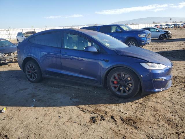 7SAXCBE67PF404944 - 2023 TESLA MODEL X BLUE photo 4