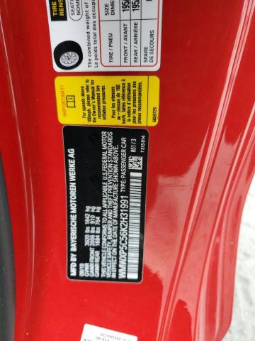 WMWXP5C56K2H31991 - 2019 MINI COOPER Rojo foto 12