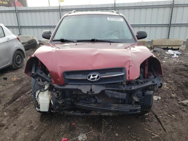 KM8JM12BX8U813424 - 2008 HYUNDAI TUCSON GLS RED photo 5