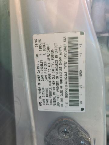 1HGCM56367A092446 - 2007 HONDA ACCORD SE 银色 照片 12