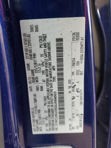 1FMCU9GX5GUA84503 - 2016 FORD ESCAPE SE 蓝色 照片 13