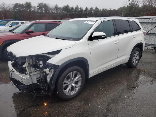 5TDJKRFH9FS155653 - 2015 TOYOTA HIGHLANDER XLE WHITE photo 1