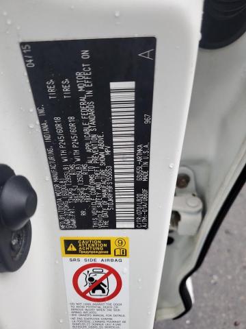 5TDJKRFH9FS155653 - 2015 TOYOTA HIGHLANDER XLE WHITE photo 13