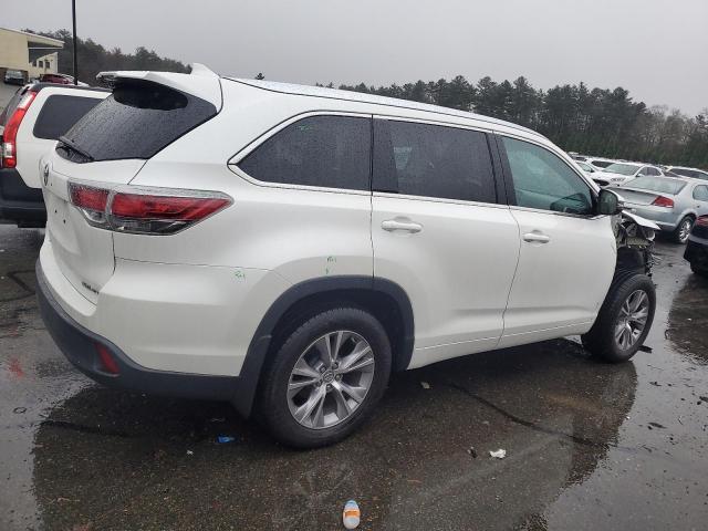5TDJKRFH9FS155653 - 2015 TOYOTA HIGHLANDER XLE WHITE photo 3