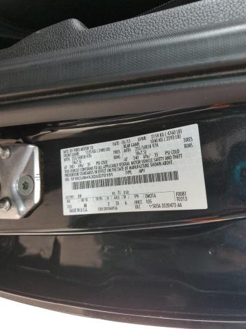 1FMCU9HX3DUD70151 - 2013 FORD ESCAPE SEL შავი ფოტო 13