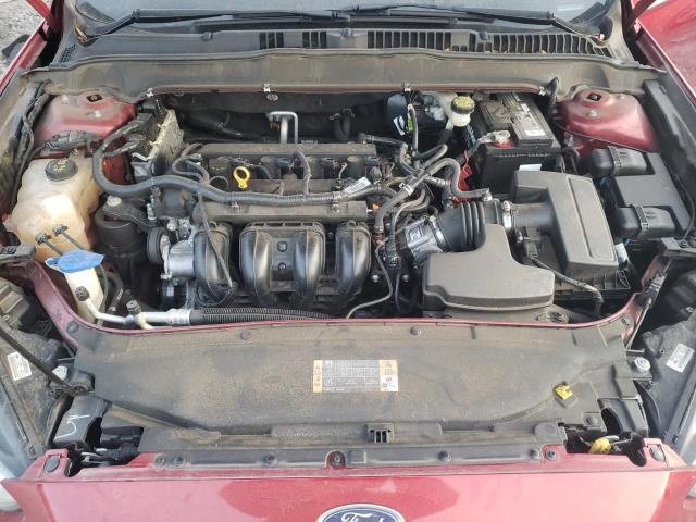 3FA6P0H73GR402599 - 2016 FORD FUSION SE RED photo 11