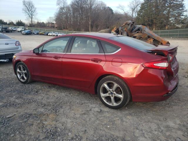 3FA6P0H73GR402599 - 2016 FORD FUSION SE RED photo 2