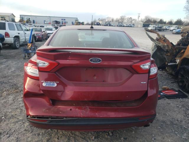 3FA6P0H73GR402599 - 2016 FORD FUSION SE RED photo 6