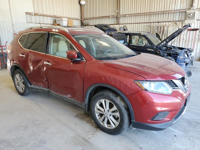 KNMAT2MT8GP672885 - 2016 NISSAN ROGUE S RED photo 4
