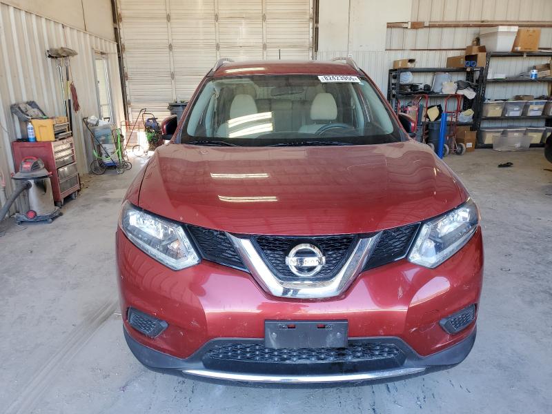 KNMAT2MT8GP672885 - 2016 NISSAN ROGUE S RED photo 5